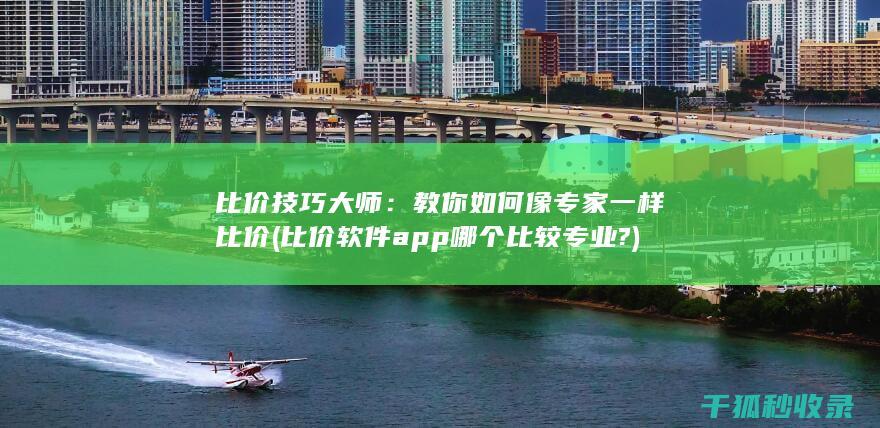 比价技巧大师：教你如何像专家一样比价 (比价软件app哪个比较专业?)