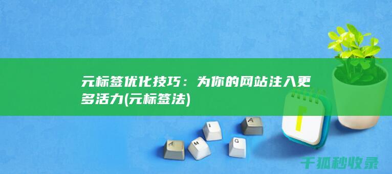 元标签优化技巧：为你的网站注入更多活力 (元标签法)